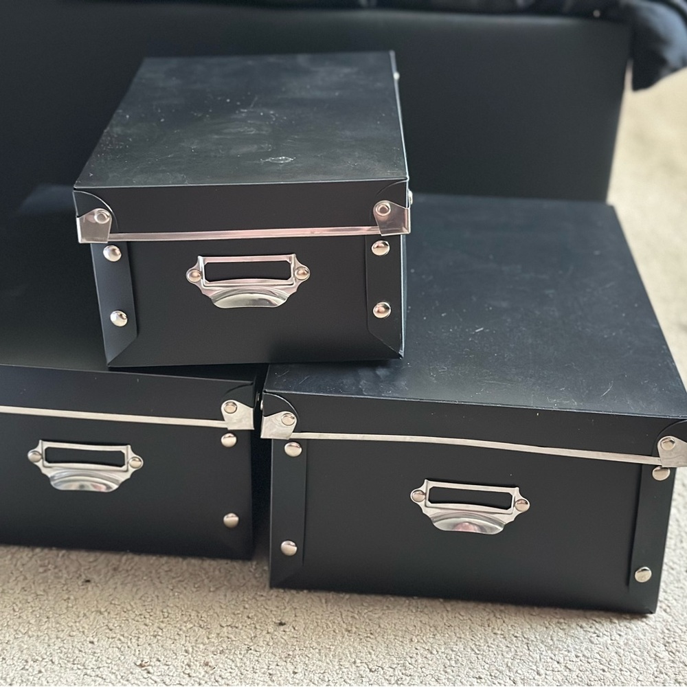 Black Storage Box Set
